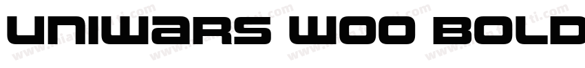 Uniwars W00 Bold字体转换